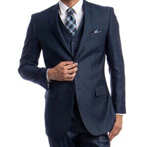 ✨ Demantie Navy Blue 2-Piece Modern Fit Suit - 40R Sharp & Sophisticated✨
